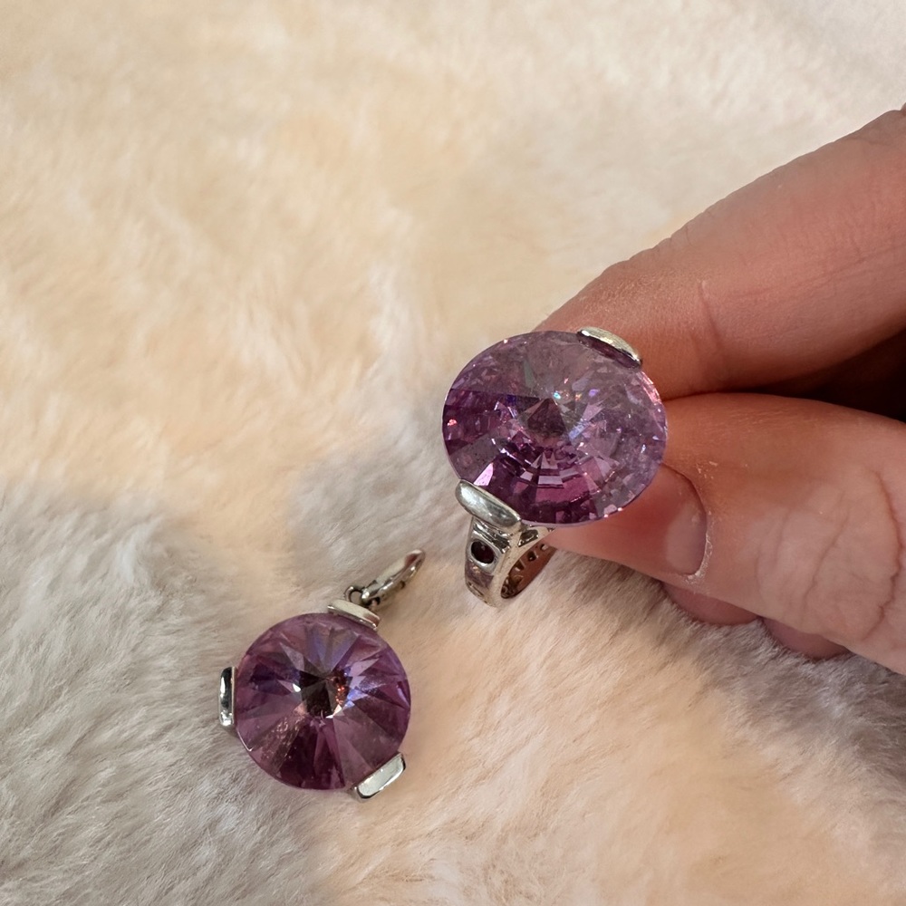 Elle Crystal Ring and Pendant